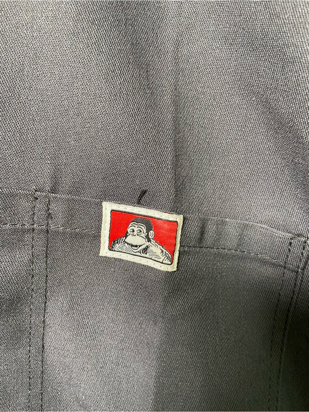 Ben Davis Short Sleeve Work Polo in Charcoal Gray - Picture 7 of 8